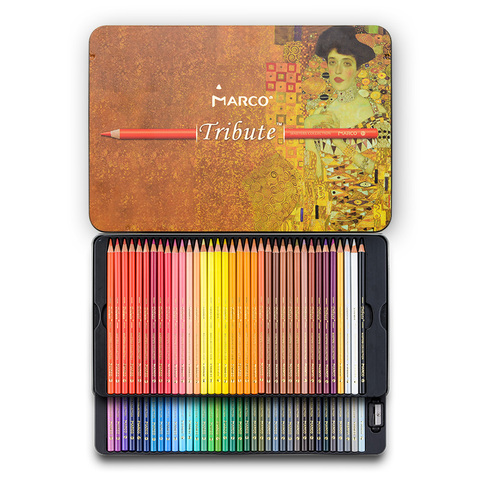 Marco – ensemble de crayons à huile de 48/72/120 couleurs, crayons de couleur professionnels pour dessin d'art raffiné, coffret cadeau ► Photo 1/5