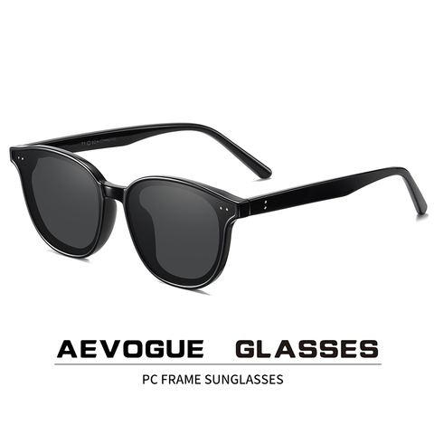 AEVOGUE – lunettes de soleil polarisées pour femmes, rétro, pour l'extérieur, rondes, transparentes, mode coréenne, pour la conduite, unisexe, UV400, AE0850 ► Photo 1/6