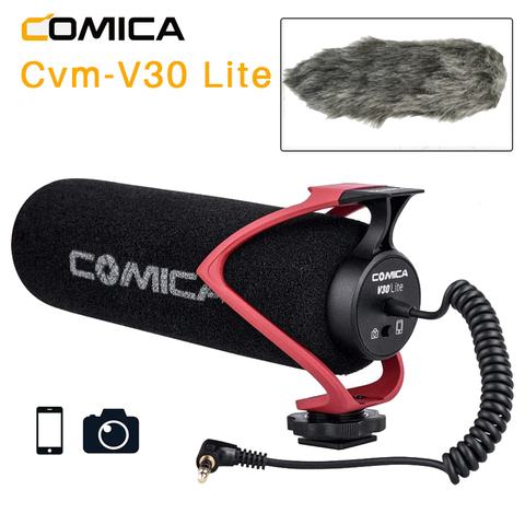 Comica CVM-V30 LITE micro vidéo condensateur Super cardioïde sur caméra fusil de chasse Microphone pour Nikon Canon Sony Huawei micro ► Photo 1/6