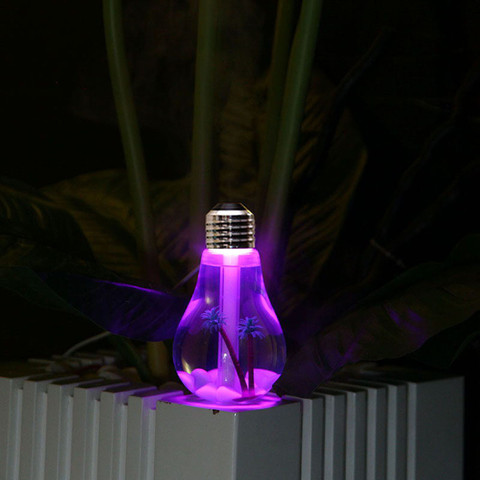 Humidificateur LED en forme d'ampoule, diffuseur d'air créatif, purificateur d'air pour la maison et le bureau ► Photo 1/1