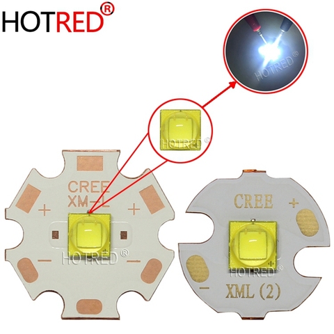 XLamp – Diode électroluminescente CREE XM-L3 XML3, 17W, blanc froid, Original, SMD5050, LED, pour lampe de poche, pièce à monter avec panneau en cuivre et aluminium ► Photo 1/6