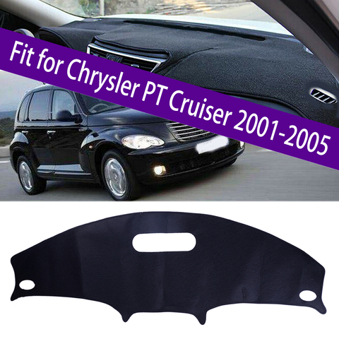 CITALL – tapis de tableau de bord antidérapant en tissu feutré noir, pare-soleil adapté à la Chrysler PT Cruiser 2001 2002 2003 2004 2005 ► Photo 1/5