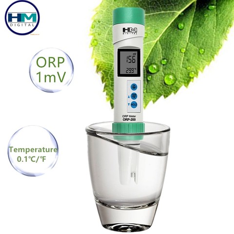 Testeur numérique de quantité d'eau étanche HM ORP-200, ORP mètre numérique, détecteur de température avec calibrage automatique, 30% de réduction ► Photo 1/1