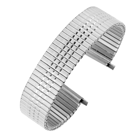 Bracelet de montre élastique de qualité supérieure, 16MM, en acier inoxydable, 18MM, sans boucle, remplacement du métal, 20MM, 22MM ► Photo 1/6