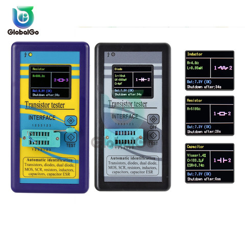 M328 multi-usages Transistor testeur Diode résistance ESR capacité LCR mètre Portable nouveau composant ► Photo 1/6