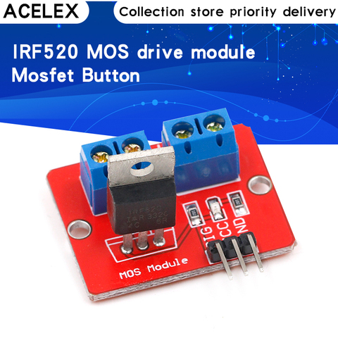 0-24V haut Mosfet bouton IRF520 MOS Module de pilote pour Arduino MCU bras framboise pi ► Photo 1/6