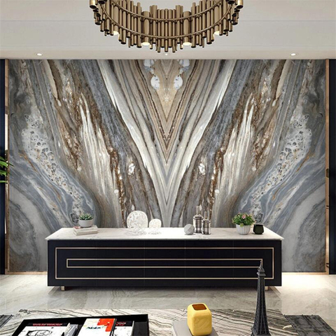 Beibehang-papier peint personnalisé 3d, pierre importée, décoration marbre, salon, hôtel haut de gamme ► Photo 1/2