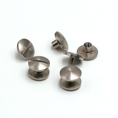 Rivets à clous en acier inoxydable, 20 pièces, pour Album Photo, goujons artisanaux en cuir, attaches de ceinture, capuchon de 10mm ► Photo 1/6