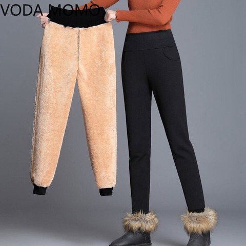 Pantalon Slim en Denim noir pour femme, pantalon crayon, extensible, épais, chaud, Slim, 3XL et 4XL, nouvelle collection automne hiver ► Photo 1/6
