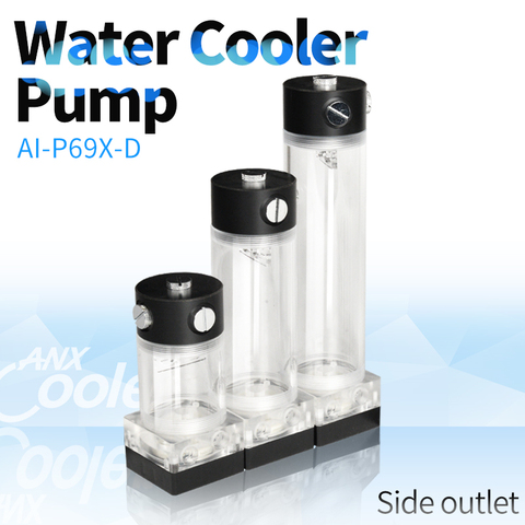Syscooling P69X-D pompe de refroidissement par eau réservoir d'eau silencieux combo PWM support pour PC refroidissement par eau ► Photo 1/5