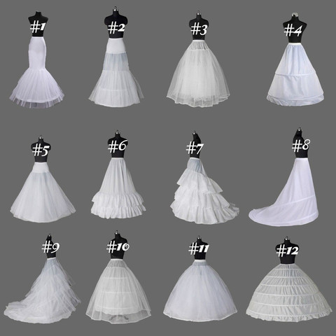 Cerceau blanc/sans capuche/sirène/queue de poisson jupon de mariée Crinoline sous-jupe pour soirée bal Quinceanera OCcasion spéciale robe ► Photo 1/6