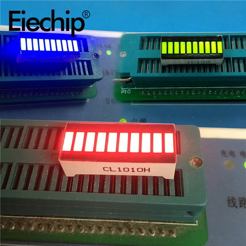 Led Module d'affichage rouge bleu vert barre lumineuse, 10 segments LED tube numérique 20 broches 8 caractères 25x10mm bricolage LED affiche pour Arduino ► Photo 1/6