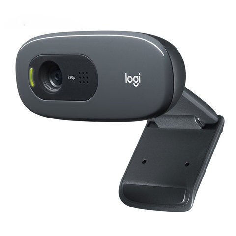 Logitech-Webcam C270 C270i, caméra USB ordinateur de bureau, avec lecteur gratuit, pour cours en ligne et Chat vidéo ► Photo 1/5