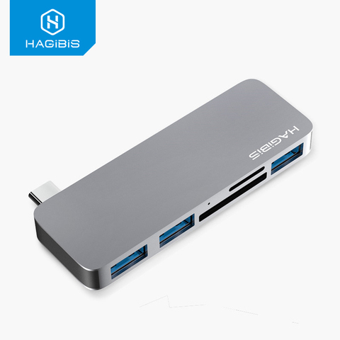 Hagibis-lecteur de carte SD/TF, moyeu de carte USB 5 en 1, haute vitesse pour MacBook Air Pro Huawei Xiaomi, Samsung, 5 en 1 ► Photo 1/6