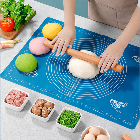 Tapis de cuisson en Silicone épais, grands outils de cuisson, planche à découper, tapis antiadhésif, outils de pâtisserie, 50x40cm ► Photo 1/6