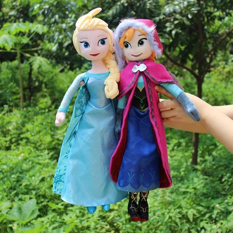 Poupées en peluche Disney la reine des neiges 40cm 30cm, jouets pour filles, jouets princesses Anna et Elsa, cadeaux d'anniversaire ► Photo 1/6