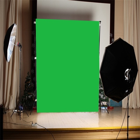 Arrière-plan pour photographie, toile de fond verte, sans support, pour Photo, 90/100/120/150cm, Chroma Key, Non-tissé, pour Stand ► Photo 1/6