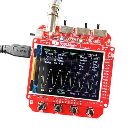 JYE Tech – Mini Oscilloscope numérique 1MSa/s 0-200KHz DSO138, Kit de bricolage, pièces SMD, analyseur logique, pré-soudé, ensemble d'apprentissage électronique ► Photo 1/6