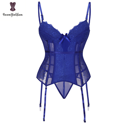 Corsets ajustables, bretelles réglables, couleur unie, slim, bustier en forme de cœur, Lingerie imprimée, grande taille ► Photo 1/6