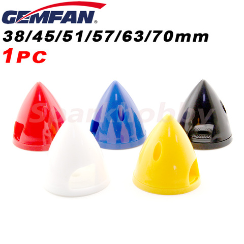 GEMFAN – Spinner d'hélice en plastique 38mm 45mm 51mm 57mm 63mm 70mm, 5 couleurs en option pour les modèles d'avion quadricoptère RC, accessoires 1 pièce ► Photo 1/6