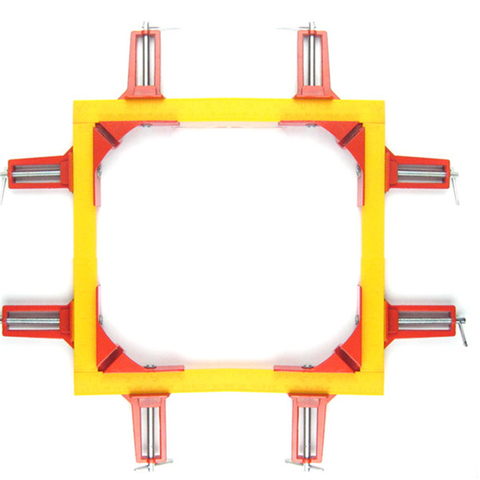 4 pinces à Angle droit robustes, pour bricolage, à fixation rapide, aquarium verre, bois, cadre photo, menuiserie à Angle droit, 4 pièces ► Photo 1/6