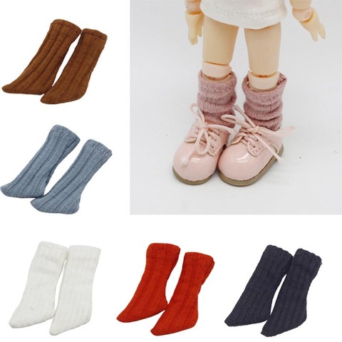 1 paire OB11 Blyth accessoires de poupée 1/8 1/12 chaussettes pour poupées ► Photo 1/4