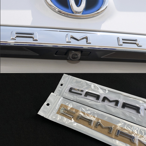 5 pièces/ensemble ABS voiture 3D lettre arrière coffre décalcomanies emblème badge autocollant décalcomanie voiture style auto accessoires pour Toyota Camry 2022 + ► Photo 1/6