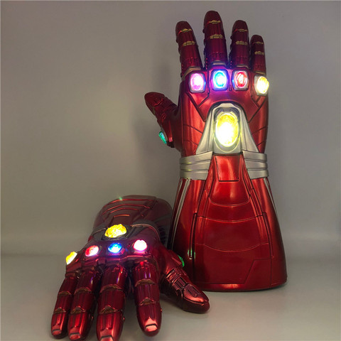 1: 1 4 gants gantelet lumière de guerre LED figurine Cosplay accessoire Halloween cadeau enfants ► Photo 1/6