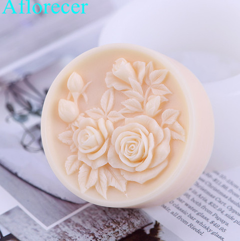 Moule à savon en Silicone en forme de fleur, en forme de fleur, en forme de bougie, moule à savon fait main, fournitures pour bricolage, artisanat ► Photo 1/4