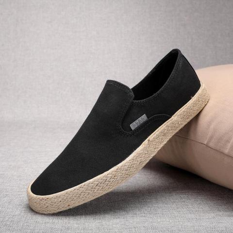 Zero more Soft – Espadrilles pour hommes, mocassins en chanvre, chaussures à la mode pour hommes, en toile respirante et caoutchouc, printemps ► Photo 1/6