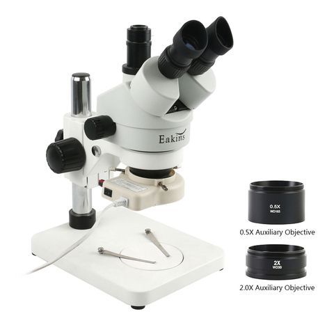 Simul Focale Zoom Continu 3.5X-90X Trinoculaire Microscope Stéréo + WF10X/20 Oculaire + C + 56 A MENÉ La Lumière Pour Le LABORATOIRE DE Réparation De CARTE de CIRCUIT IMPRIMÉ ► Photo 1/6