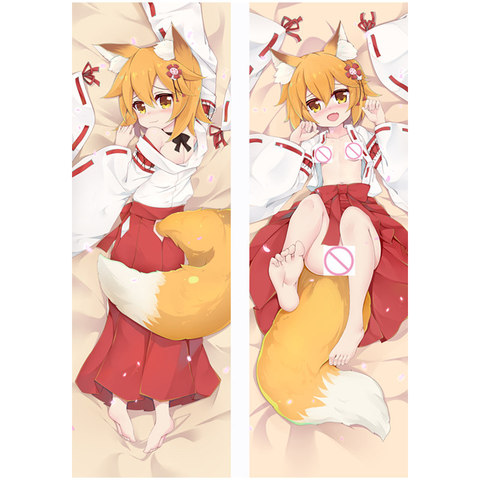 Housse de coussin dessin animé japonais «The serviable Fox Senko san», Dakimakura, taie d'oreiller 3D Double face pour fille, Sexy ► Photo 1/5