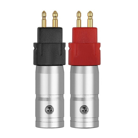 Câble Jack Audio pour écouteurs, 1 paire plaqué or, connecteur métallique, 2 broches, pour casque HiFi HD650, HD600, HD580, HD25, 4.9mm, ID ► Photo 1/6