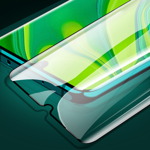 Protecteur d'écran pour Xiaomi Mi Note 10 Lite, verre trempé à bord incurvé 3D ► Photo 1/6