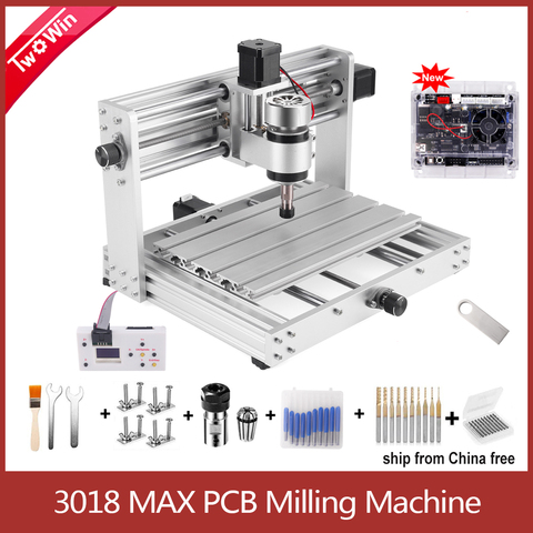 Contrôle maximum de GRBL de graveur de Laser de CNC 3018 avec l'axe 200W routeur de CNC de Machine de gravure en métal de fraiseuse de carte PCB de 3 axes ► Photo 1/6