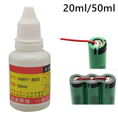 Soudure liquide de soudure de Flux d'acier inoxydable de 20ml/50ml soudures liquides de Flux de pâte de HWY-800 de cuivre Non toxiques soudures liquides d'eau ► Photo 1/6