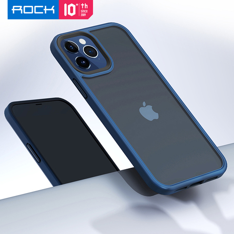 Pour iPhone 12 Pro étui mat antichoc Transparent hybride Silicone Protection couverture arrière pour iPhone 12 Pro Max étui Rock étui 이스 ► Photo 1/6