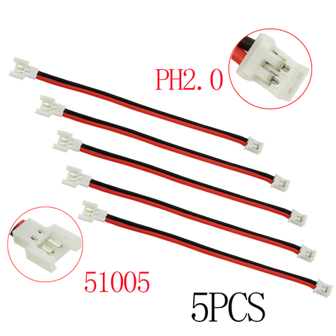 Ligne de connexion 51005 à PH2.0 pour câble de chargeur de batterie 1S Lipo, 5 pièces ► Photo 1/6