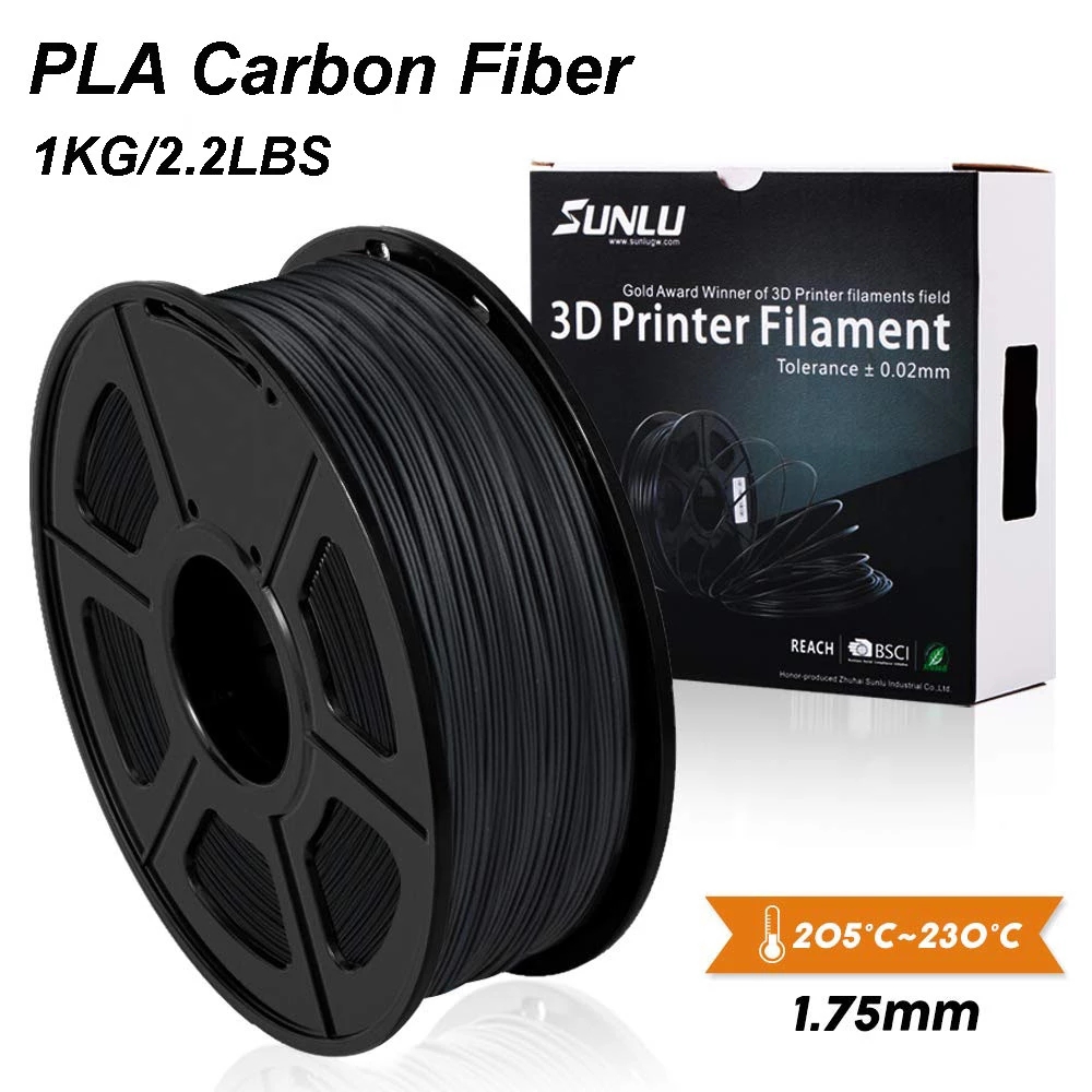 SUNLU Filament PETG 1.75mm pour Imprimante 3D PLA +--0.02mm Blanc