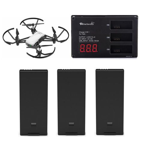 Pack de Batteries de vol intelligentes DJI Tello | Hub de charge rapide + Tello Drone, accessoires de chargeur de batterie Lipo ► Photo 1/5