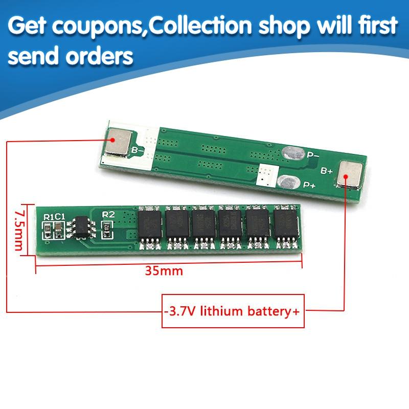 1S 7.5A 10A 15A 3.7V Li-ion 3 4 6MOS BMS PCM carte de Protection de batterie PCM pour batterie au Lithium Lion 18650 ► Photo 1/3