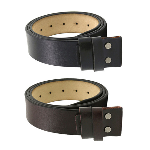 Sangle de rechange en cuir pour hommes, ceinture ajustable sans boucle ► Photo 1/6