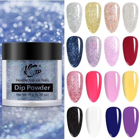 10g 50 couleur plongeant la poudre ongles beauté mat brillant diamant paillettes ongles naturel séchage rapide trempage vernis longue durée Pigment ► Photo 1/6