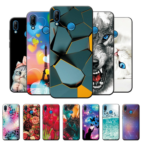 Pour Huawei P20 Lite étui pour téléphone Huawei P20 Lite souple étui en Silicone pour Huawei P20 Lite coque arrière étui de protection ► Photo 1/6