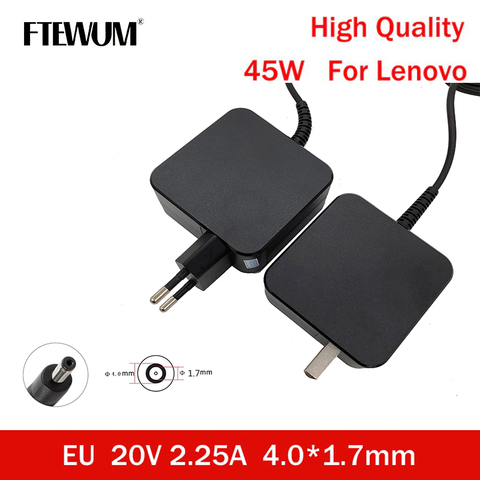 20V 2.25A 4.0*1.7 45w adaptateur Chargeur pour ordinateur portable Pour Lenovo yoga 310 510 520 miix Air 12 13 Ideapad 100 320 N42 N22 B50 ADL45WCC ► Photo 1/6