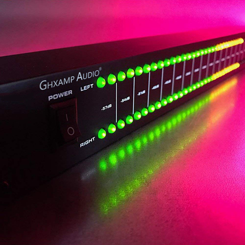 GHXAMP – amplificateur de scène professionnel, haut-parleur à double spectre 40, Audio LED, indicateur de niveau stéréo-57dB-0dB ► Photo 1/6