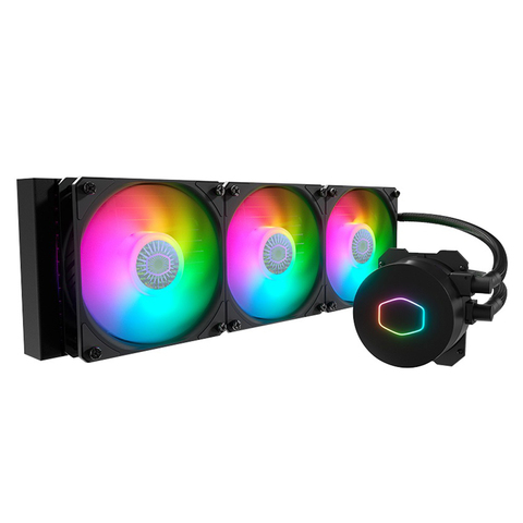 Refroidisseur Master ML360L V2 ARGB, PC pour ordinateur, refroidisseur à eau liquide, ventilateur RGB adressable, 120mm, silencieux, pour 115X, 2011, 2066 AM4 ► Photo 1/6