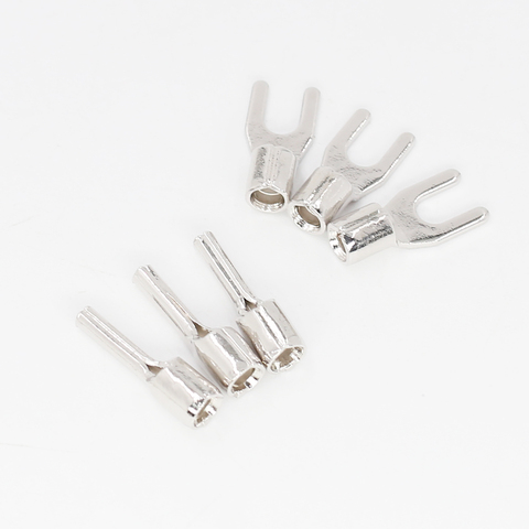 VIBORG – connecteur d'alimentation haut de gamme VP201R + VP202R, en cuivre pur plaqué Rhodium, pour terminal à cosse Y, 3 pelles + 3 bananes, haute qualité ► Photo 1/6