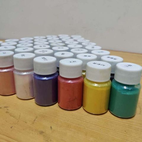 Poudre de Mica nacré 41 couleurs | Résine époxy, colorant de perle, Pigment de bijoux, fabrication de bijoux 10g C63B ► Photo 1/5