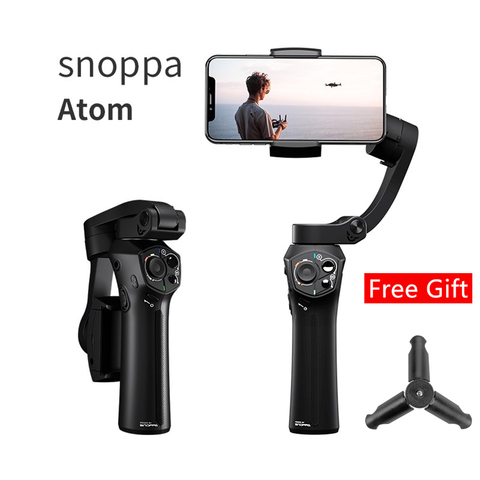 Stabilisateur de cardan de poche pliable à 3 axes Snoppa Atom pour GoPro Hero 4 5 6 iPhone Smartphone et charge sans fil ► Photo 1/6